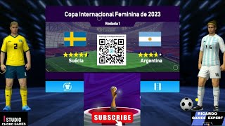 Seleção Feminina da Argentina Copa do Mundo Football League Mobile gameplay [upl. by Iams]