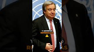 Israel declara persona non grata a Guterres en medio de tensión con Irán ⚔️ Israel ONU Irán [upl. by Kannan]