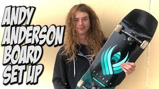 ANDY ANDERSON BOARD SET UP AND INTERVIEW [upl. by Eelirak]