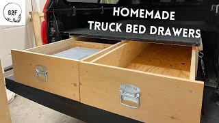 How to Build Truck Bed Drawer System  DIY  CAMPING  HOMEMADE [upl. by Roley]