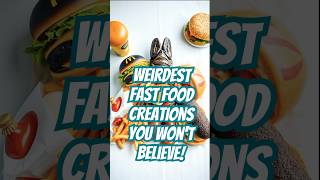 The Most Bizarre Fast Food Items You Never Knew BizarreFastFood FoodFacts [upl. by Noled]