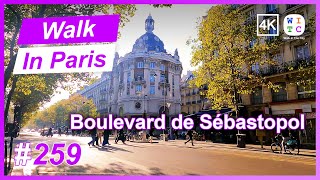 Boulevard de Sébastopol Paris France  Walk In Paris  Paris walk  Paris street tour [upl. by Pleasant]