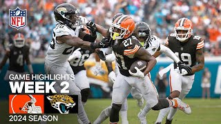 Cleveland Browns vs Jacksonville Jaguars  2024 Week 2 Game Highlights [upl. by Odilo]