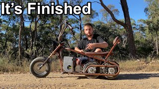 Rat Rod Mini Bike Gets Paint amp Electrical [upl. by Mccormac833]