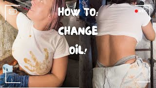 How to do an oil change in under 15 mins mechanic oil oilchange [upl. by Fricke]