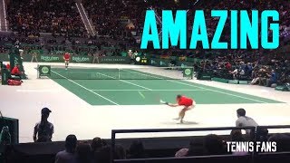 Rafael Nadal vs Denis Shapovalov AMAZING POINT  Davis Cup 2019 HD [upl. by Buffum698]