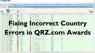 Got quotQSO not eligible for this awardquot problems with QRZcom awards [upl. by Ahsiaa643]