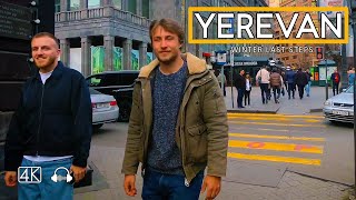 Walking Tour in Yerevan Armenia Winter last steps February 22 2024 4K 60fps [upl. by Eellac112]