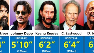 😲Shocking Height of Hollywood Actors  Shortest to Tallest [upl. by Meirrak]