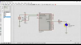 PIC Microcontroller Project Program amp Circuit Diagram LED blinking [upl. by Airdnax]