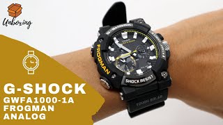 UNBOXING 2020 GSHOCK FROGMAN ANALOG SOLAR GWFA10001A [upl. by Nappy890]