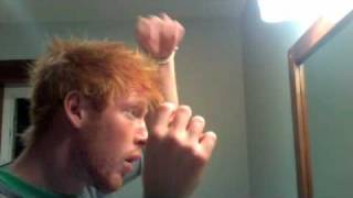 Hairstyle Tutorial mens redhead hairstyle european hair [upl. by Spencer]