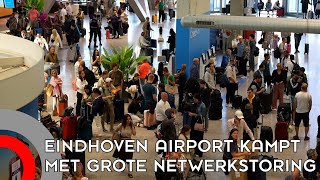 Storing legt vliegverkeer op Eindhoven Airport plat [upl. by Huang]