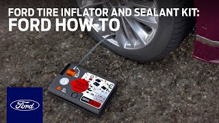 Ford Tire Inflator and Sealant Kit  Ford HowTo  Ford [upl. by Alaehs]