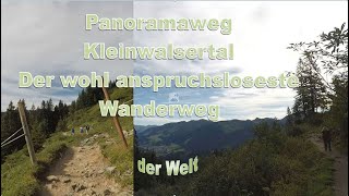 Panoramaweg Kleinwalsertal Der wohl anspruchsloseste Wanderweg der Welt Der geht auch mit der Oma [upl. by Ynahpets]