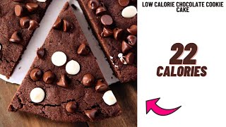 Low calorie chocolate chip cookie cake recipe low calorie cake recipe [upl. by Rasec]