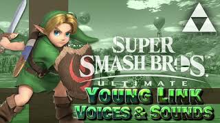 All Young Link Voice Clips • Super Smash Bros Ultimate • SSBU Voice Lines [upl. by Shaya578]