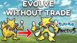 How to evolve trade Pokemon without trading  Legends Arceus [upl. by Renado923]