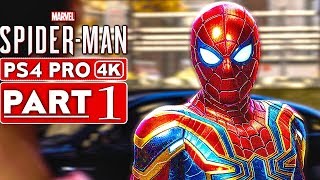 SPIDER MAN PS4 Gameplay Walkthrough Part 1 4K HD PS4 PRO  No Commentary SPIDERMAN PS4 [upl. by Ikcaj]