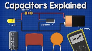 Capacitors Explained  The basics how capacitors work working principle [upl. by Adnarem]