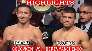 Gennady Golovkin Vs Sergiy Derevyanchenko  Close Fight [upl. by Novihs312]