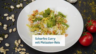 Scharfes Curry mit PistazienReis  Rezepte [upl. by Bred398]