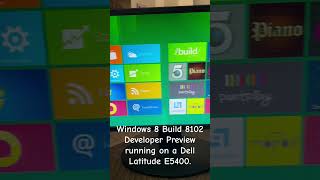 Windows 8 Developer Preview on a Dell Laditude E5400 windows dell windowspc [upl. by Clo]