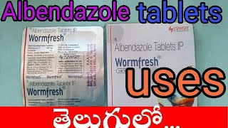 Albendazole tablets uses in teluguWormfresh tablets uses in telugubest round worm tablets [upl. by Alcine]