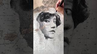 Colette en pointillisme pointillism art drawing stipplingart colette dot dots sttropez [upl. by Llirrem]