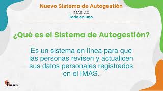 Sistema de Autogestión IMAS 20 Todo en uno [upl. by Ulane]