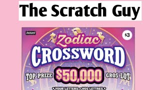 Scratching the 300 Zodiac Crossword OLG Scratch Ticket  Lets see what I win [upl. by Netsryk]