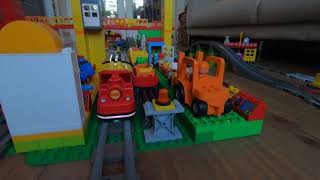 How to build a Lego Duplo Train Station [upl. by Ellingston754]