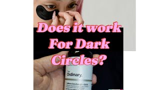 The Ordinary Caffeine Solution 5EGCG Review for Dark circles 🫣💔 [upl. by Omolhs]