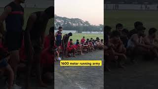 1600 meter running boys army army armylover shorts reels [upl. by Ardnasirk259]