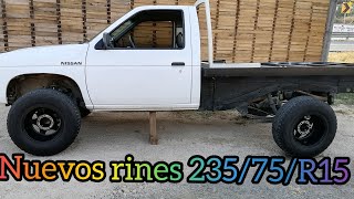 Rines nuevos para la nissan d21 con llantas 23575R15quot [upl. by Mcnelly]