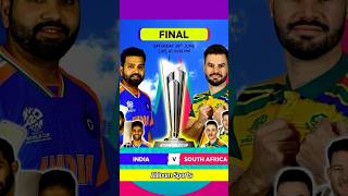 Final India 🇮🇳 vs 🇿🇦 South Africa t20worldcup cricketmatch cricketshorts final [upl. by Eicyal]