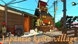 bloxburg japanese villagetown build tour [upl. by Nylatsyrk]