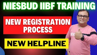 NIESBUD IIBF TRAINING NEW REGISTRATION PROCESS NEW IIBF HELPLINE NUMBER [upl. by Hecklau17]