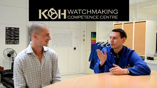 KHWCC  Interview with the director of an independent Swiss watchmaking school [upl. by Godden]