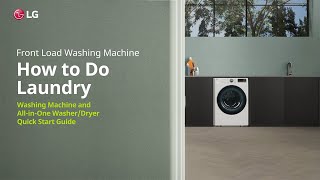 LG Washer  How to do Laundry  LG [upl. by Hoopes]