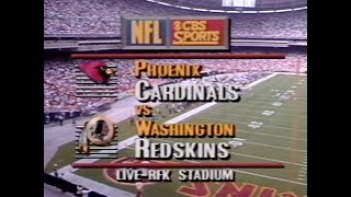 1991 Week 3  Cardinals vs Redskins [upl. by Leonor]