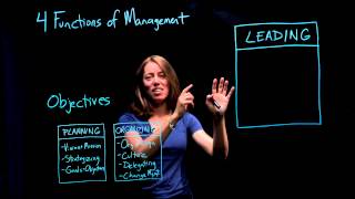 Leadership and Management  Part 3 of 4The Four Functions of Management [upl. by Ashman29]