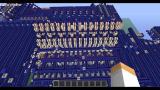 Overview of my redstone computer in Minecraft quotBlueStonequot [upl. by Irrabaj]