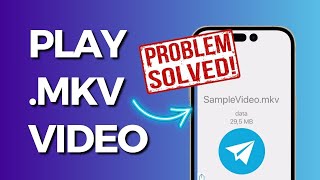 How to Play Telegram Videos in Iphone Play MKV files [upl. by Ehrlich]