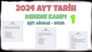 2024 AYT Tarih Deneme Kampı Deneme 1  EA SÖZEL aytdeneme ayttarihdeneme tarihdenemekampı [upl. by Brookes386]