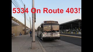 NeoplanDude  NJ Transit 2008 NABI 41615 5334 On Route 403 To Camden WRTC [upl. by Schild991]