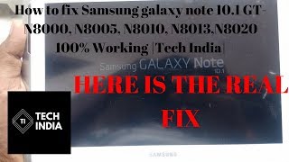 How to fix Samsung note 101 GTN8000 N8005 N8010 N8013N8020 stuck at samsung logo Tech India [upl. by Iggep]