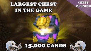 Chest Opening Clash Royale  15000 Cards  First Place Largest Chest From 250000 Gem Tournament [upl. by Andrel]