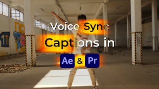 Create Voice Sync Captions in Adobe After Effects and Premiere Pro [upl. by Zacek266]