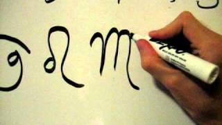 How to Draw Astrological Symbols or Glyphs for Zodiac Signs amp Planets [upl. by Enatan]